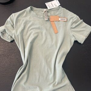 Skims cotton jersey T-shirt in mineral